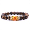 Argent Craft Black Opal Bracelet With Gold Crowns & 1 Red / Yellow Amber Photo
