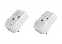 Safy 2 X TV Safe Surge Protector Plug