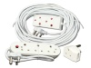 Everlotus Extension Cord 15M Bundle With 3 Way Red Multiplug And 1 Adapter Photo
