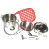 Metal Cookware Playset for Kids - 8 Piece Photo