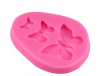 3D Butterfly Silicone Mold Polymer Clay Candy Molds Cupcake Topper Photo