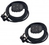 Selectrix 2 Pack: 3M Heavy Duty 16A Extension Electrical Lead / Cord / Cable Black Photo