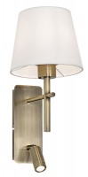 Bright Star Lighting Sleek Wall Mounted Bedside Light with Ambient Shade and Directional LED