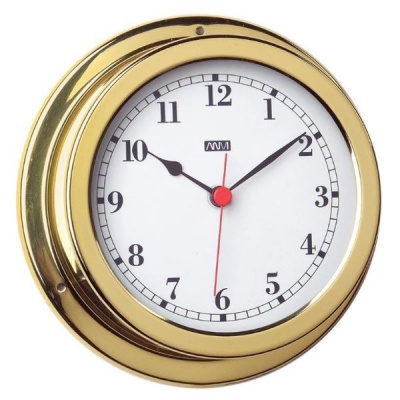 Photo of ANVI 32.0386 Clock – Polished Brass & Lacquered