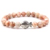 Argent Craft Calcite Stone Bracelet with Lucky Fish Photo