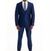 Men's Cranston 3 Piece Suit - Marco Benetti - Cobalt Blue Photo