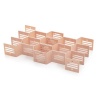 Unbranded 12 x Honeycomb Plastic Wardrobe Drawer Divider & Organiser Photo