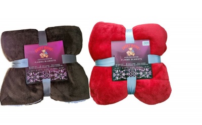Photo of Sweet Home Sherpa Flannel Blanket 2 Pieces Value Pack.Super Soft Warm Fluffy.