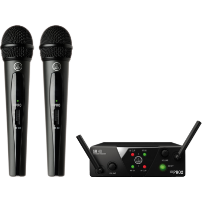 Photo of AKG WMS40 Mini Dual Vocal Set - Wireless Microphone System