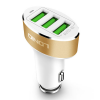 LDNIO C501 Triple-Port USB Fast Charger w/ Auto Phone ID - Gold Photo