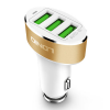 LDNIO C501 Triple Port USB Fast Charger w Auto Phone ID Gold