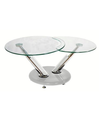 Photo of Selency Glass Swivel Coffee Table - White