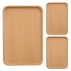 Mix Box Wooden Plates Serving Trays - 3 Pieces Set Photo