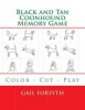 Black and Tan Coonhound Memory Game: Color - Cut - Play Photo