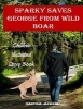 Sparky Saves George From Wild Boar: Children's Illustrated Story Book Photo