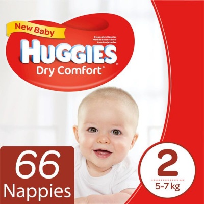 Photo of Huggies Dry Comfort Value Nappies Size 2 66s