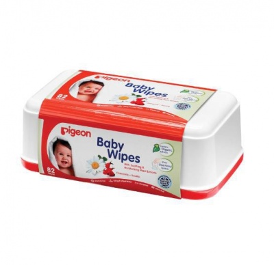 Photo of Pigeon - Baby Wipes 82'S With Chamomile Tub