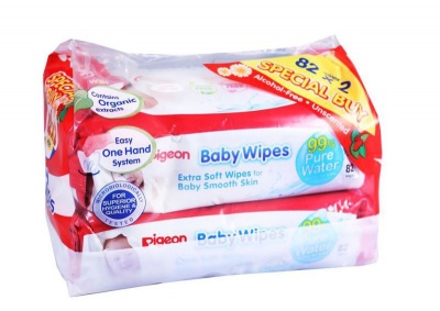 Photo of Pigeon - 2 Refill Pack of 82 Baby Wipes