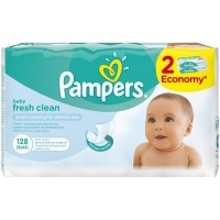 Pampers Baby Wipes Fresh 2 x 64 128 Wipes
