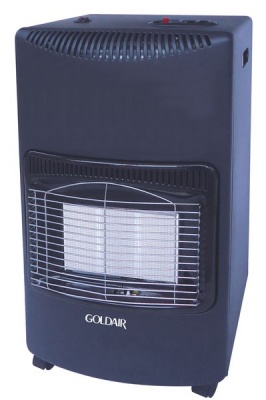 Photo of Goldair - 3 Panel Gas Heater with Regulator & Wheels - Black - GGH-42BA
