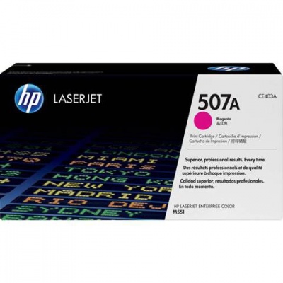 Photo of HP 507A Magenta LaserJet Toner Cartridge