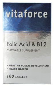 Photo of Vitaforce Folic Acid & B12 Tablets 100