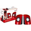Genius S115 Compact Portable Speakers - Red Photo