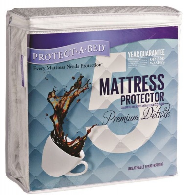 Photo of Protect A Bed Protect-A-Bed - Premium Deluxe Mattress Protector - White