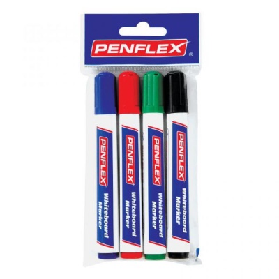 Photo of Penflex WB15 Whiteboard Markers Wallet-4 Assorted
