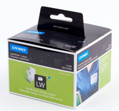 Photo of Dymo LabelWriter Removable Small Name Badge Labels 41mm x 89mm