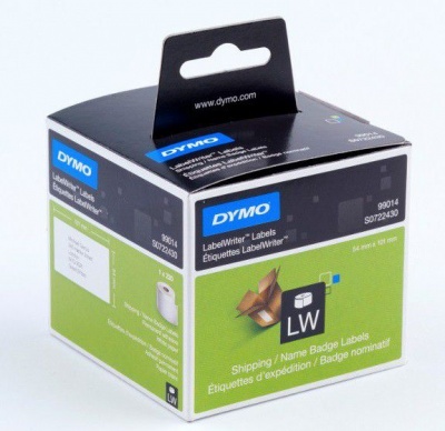 Photo of Dymo LabelWriter Shipping / Name Badge Labels 54mm x 101mm