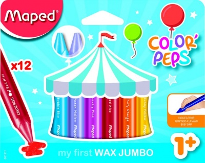 Photo of Maped Color'Peps Triangular Maxi Wax Crayons 12's