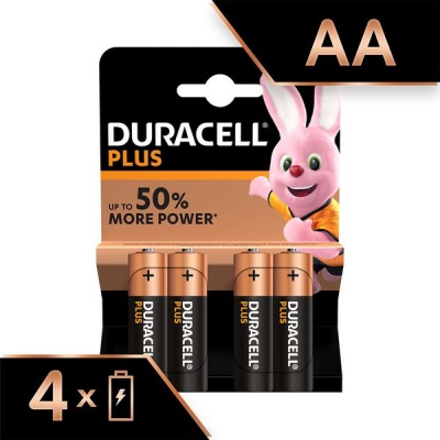 Photo of Duracell Plus AA Alkaline Batteries 1.5V LR6 MN1500 - 4 pack