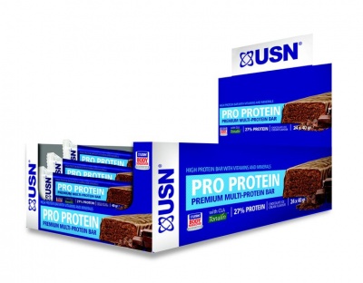 Photo of USN Protein Bar - Chocolate 40g x 24