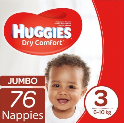 Photo of Huggies Dry Comfort - Size 3 Jumbo Pack - 76 Nappies