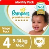 Pampers Premium Care - Size 4 Mega Pack - 104 Nappies Photo