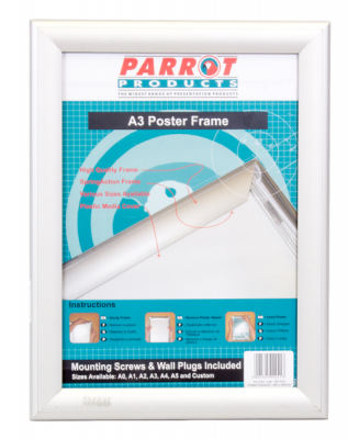Photo of Parrot Products Parrot Poster Frame - Aluminium with Mitred Corners - A3