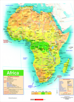 Parrot Magnetic Wall Map Africa General Educational