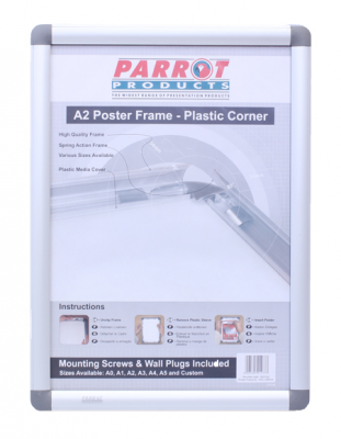 Photo of Parrot Poster Frame - Aluminium with Plastic Corners - A2