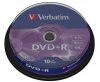 Verbatim DVD R 4.7GB Matt Silver - 10 Pack Spindle Photo
