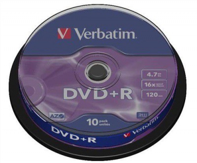 Photo of Verbatim DVD R 4.7GB Matt Silver - 10 Pack Spindle