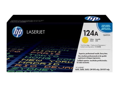 Photo of HP 124A Yellow LaserJet Toner Cartridge