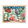 Melissa & Doug Playful Pets Wooden Puzzle - 12 piece Photo