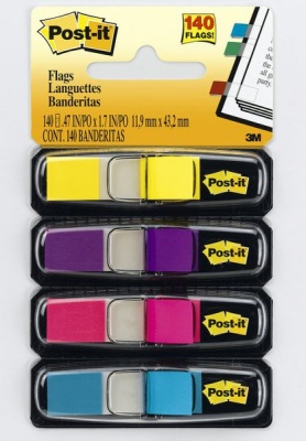 Photo of 3M Post-it Flags 4 Pack Bright