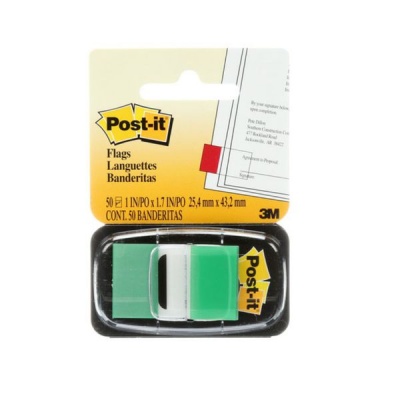 Photo of 3M Post-it Flag Green / 50 Flags per pack