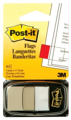 Photo of 3M Post-it Flag White / 50 Flags per pack