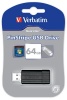 Verbatim PinStripe USB Flash Drive 64GB - Black Photo