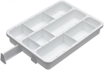 Photo of Progressive Kitchenware - Customizable 6 Divider Drawer Organizer - 40 x 30 x 7cm - White