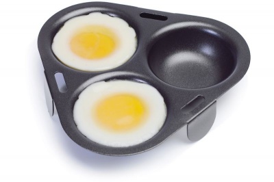 Photo of Progressive Kitchenware - Non-Stick Triple Egg Poacher - Black