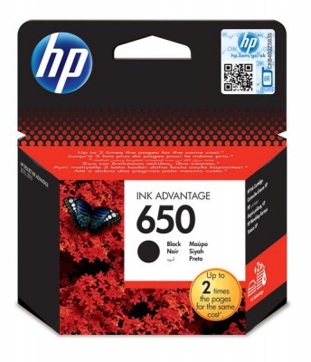 Photo of HP #650 Black Ink Cartridge